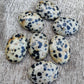 AAA+ QUALITY NATURAL DALMATIAN OVAL SHAPE CABOCHON FLAT BACK CALIBRATED WHOLESALE GEMSTONES, ALL SIZES AVAILABLE