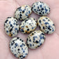AAA+ QUALITY NATURAL DALMATIAN OVAL SHAPE CABOCHON FLAT BACK CALIBRATED WHOLESALE GEMSTONES, ALL SIZES AVAILABLE