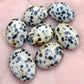 AAA+ QUALITY NATURAL DALMATIAN OVAL SHAPE CABOCHON FLAT BACK CALIBRATED WHOLESALE GEMSTONES, ALL SIZES AVAILABLE