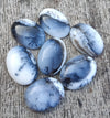 NATURAL DENDRITIC AGATE OVAL SHAPE CABOCHON FLAT BACK AAA+ QUALITY CALIBRATED LOOSE GEMSTONES, ALL SIZES AVAILABLE