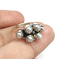 925 SOLID STERLING SILVER NATURAL PEARL GEMSTONES HANDMADE RING, ALL SIZES AVAILABLE
