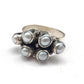 925 SOLID STERLING SILVER NATURAL PEARL GEMSTONES HANDMADE RING, ALL SIZES AVAILABLE