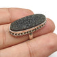 925 SOLID STERLING SILVER NATURAL BLACK DRUZY GEMSTONES HANDMADE RING, ALL SIZES AVAILABLE