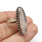 925 SOLID STERLING SILVER NATURAL ROSE QUARTZ GEMSTONES HANDMADE RING, ALL SIZES AVAILABLE