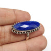 925 SOLID STERLING SILVER NATURAL LAPIS LAZULI GEMSTONES HANDMADE RING, ALL SIZES AVAILABLE