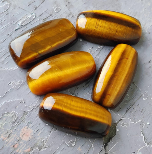 AAA+ Quality Natural Tiger Eye Rectangle Cushion Shape Cabochon Flat Back Calibrated Wholesale Gemstones, All Sizes Available