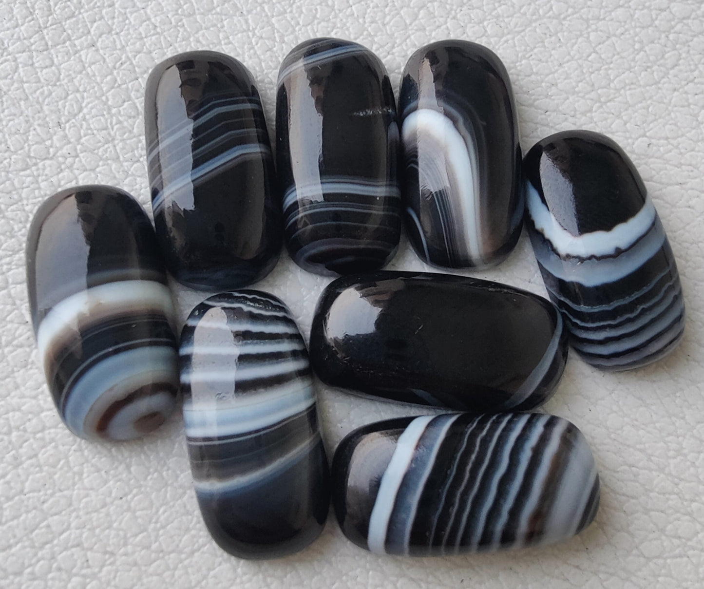 AAA+ Quality Natural Botswana Agate Big Cushion Shape Cabochon Flat Back Calibrated Shape Wholesale Gemstones, All Sizes Available