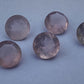 AAA+ Quality Natural Rose Quartz Round Shape Faceted Cut Calibrated Wholesale Gemstones, All Sizes Available