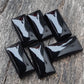 AAA+ Quality Natural Black Onyx Rectangle Shape Cabochon Flat Back Calibrated Beda Shape Wholesale Gemstones, All Sizes Available