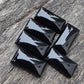 AAA+ Quality Natural Black Onyx Rectangle Shape Cabochon Flat Back Calibrated Beda Shape Wholesale Gemstones, All Sizes Available