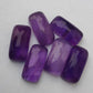 AAA+ Quality Natural Amethyst Big Cushion Shape Cabochon Flat Back Calibrated Shape Wholesale Gemstones, All Sizes Available