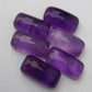 AAA+ Quality Natural Amethyst Big Cushion Shape Cabochon Flat Back Calibrated Shape Wholesale Gemstones, All Sizes Available