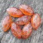 AAA+ Quality Natural Sunstone Marquise Shape Cabochon Flat Back Calibrated Gemstones, All Sizes Available