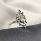 925 SOLID STERLING SILVER NATURAL LEMON QUARTZ GEMSTONES HANDMADE RING, ALL SIZES AVAILABLE