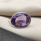 925 SOLID STERLING SILVER NATURAL AMETHYST GEMSTONES HANDMADE RING, ALL SIZES AVAILABLE