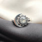 925 SOLID STERLING SILVER NATURAL CRYSTAL GEMSTONES HANDMADE RING, ALL SIZES AVAILABLE