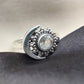 925 SOLID STERLING SILVER NATURAL CRYSTAL GEMSTONES HANDMADE RING, ALL SIZES AVAILABLE
