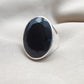 925 SOLID STERLING SILVER NATURAL BLACK ONYX GEMSTONES HANDMADE RING, ALL SIZES AVAILABLE