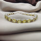 925 SOLID STERLING SILVER NATURAL LEMON QUARTZ HANDMADE BRACELET,8 INCHES
