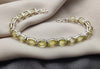 925 SOLID STERLING SILVER NATURAL LEMON QUARTZ HANDMADE BRACELET,8 INCHES
