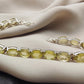 925 SOLID STERLING SILVER NATURAL LEMON QUARTZ HANDMADE BRACELET,8 INCHES