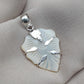 925 SOLID STERLING SILVER CARVED MOTHER OF PEARL HANDMADE PENDANT