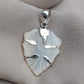 925 SOLID STERLING SILVER CARVED MOTHER OF PEARL HANDMADE PENDANT