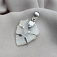 925 SOLID STERLING SILVER CARVED MOTHER OF PEARL HANDMADE PENDANT