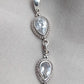925 SOLID STERLING SILVER NATURAL CRYSTAL QUARTZ PEAR SHAPE HANDMADE PENDANT