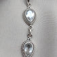 925 SOLID STERLING SILVER NATURAL CRYSTAL QUARTZ PEAR SHAPE HANDMADE PENDANT