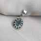 925 SOLID STERLING SILVER NATURAL BLUE QUARTZ PEAR SHAPE HANDMADE PENDANT