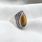 925 SOLID STERLING SILVER NATURAL TIGER EYE GEMSTONES HANDMADE RING, ALL SIZES AVAILABLE