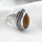925 SOLID STERLING SILVER NATURAL TIGER EYE GEMSTONES HANDMADE RING, ALL SIZES AVAILABLE