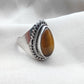 925 SOLID STERLING SILVER NATURAL TIGER EYE GEMSTONES HANDMADE RING, ALL SIZES AVAILABLE