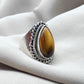 925 SOLID STERLING SILVER NATURAL TIGER EYE GEMSTONES HANDMADE RING, ALL SIZES AVAILABLE