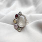 925 SOLID STERLING SILVER NATURAL MULTI GEMSTONES HANDMADE RING, ALL SIZES AVAILABLE