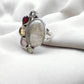 925 SOLID STERLING SILVER NATURAL MULTI GEMSTONES HANDMADE RING, ALL SIZES AVAILABLE