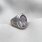 925 SOLID STERLING SILVER NATURAL AMETHYST HANDMADE RING, ALL SIZES AVAILABLE
