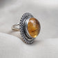 925 SOLID STERLING SILVER NATURAL CITRINE HANDMADE RING, ALL SIZES AVAILABLE