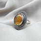 925 SOLID STERLING SILVER NATURAL CITRINE HANDMADE RING, ALL SIZES AVAILABLE