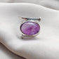 925 SOLID STERLING SILVER NATURAL AMETHYST HANDMADE RING, ALL SIZES AVAILABLE
