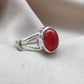 925 SOLID STERLING SILVER NATURAL CARNELIAN GEMSTONE HANDMADE RING, ALL SIZES AVAILABLE