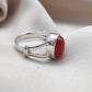 925 SOLID STERLING SILVER NATURAL CARNELIAN GEMSTONE HANDMADE RING, ALL SIZES AVAILABLE