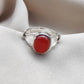 925 SOLID STERLING SILVER NATURAL CARNELIAN GEMSTONE HANDMADE RING, ALL SIZES AVAILABLE