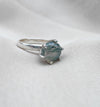 925 SOLID STERLING SILVER NATURAL MOSS AGATE GEMSTONE HANDMADE RING, ALL SIZES AVAILABLE