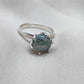 925 SOLID STERLING SILVER NATURAL MOSS AGATE GEMSTONE HANDMADE RING, ALL SIZES AVAILABLE