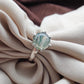 925 SOLID STERLING SILVER NATURAL MOSS AGATE GEMSTONE HANDMADE RING, ALL SIZES AVAILABLE
