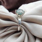 925 SOLID STERLING SILVER NATURAL MOSS AGATE GEMSTONE HANDMADE RING, ALL SIZES AVAILABLE