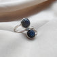 925 SOLID STERLING SILVER NATURAL LABRADORITE GEMSTONE HANDMADE RING, ALL SIZES AVAILABLE