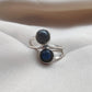 925 SOLID STERLING SILVER NATURAL LABRADORITE GEMSTONE HANDMADE RING, ALL SIZES AVAILABLE